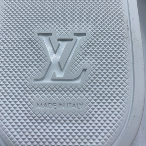 Rose Waterfront Mule Iridescent Monogram sz 8 1/2 - Picture 10 of 16